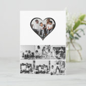 ブラック＆ホワイト7枚写真コラージュ シーズンカード (スタンド正面)