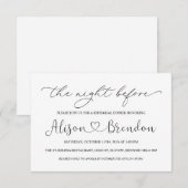 ブラック ホワイト ウェルカムトゥザ・ナイト・ビフォア エンクロージャーカード (正面/裏面)