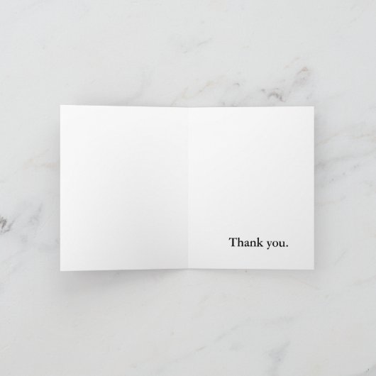 ブラック＆ホワイト エジプト スカラベ アンク 感謝カード (内部)