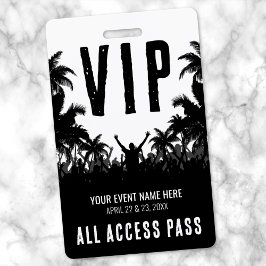 ブラック ホワイト オールアクセス イベント VIP バッジ