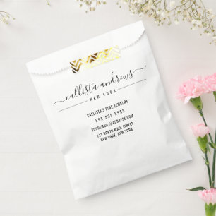 ブラック ホワイト カルシーブ クラフト ビジネス パッケージング フェイバーバッグ