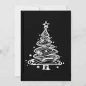 ブラック＆ホワイト クリスマスパーティー 招待状 (裏面)