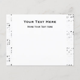 ブラック, ホワイト, グレー アート プリント 2 枚組 ポストカード 招待状