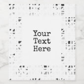 ブラック ホワイト グレー アート プリント 2 F/B ラベル (シングルラベル)