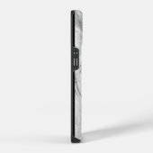 ブラック ホワイト グレー 大理石柄 iPhone/Android iPhoneケース (右側面)