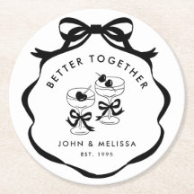 ブラック＆ホワイト コケットボウ コースター Better Together