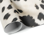 ブラック ホワイト ゴールド サウスウエスト カウハイド 誕生日 ラッピングペーパー (ロールコーナー)