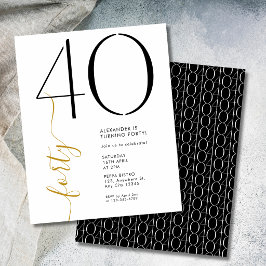 ブラック ホワイト ゴールド 40歳の誕生日