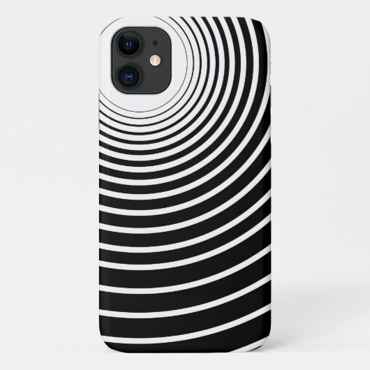 ブラック ホワイト サークル - お気に入りの色 Case-Mate iPhoneケース (裏面)