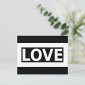 ブラック&ホワイト/シュワルツウント・ウェイスLOVEグルスカルテ ポストカード (スタンド正面)