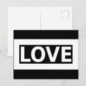ブラック&ホワイト/シュワルツウント・ウェイスLOVEグルスカルテ ポストカード (正面/裏面)