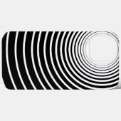ブラック ホワイト ストライプ iPhoneケース カラーセレクト Case-Mate iPhoneケース (裏面 (横))