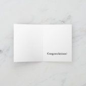 ブラック・ホワイト・ダマスク・インディアン・マンダラ おめでとう カード (内部)