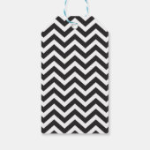 ブラック&ホワイト チェッカーフォーム 結婚式 誕生日 ギフトタグ (裏面)