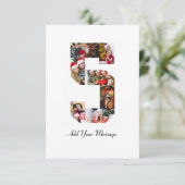 ブラック＆ホワイト ナンバー5 フォトコラージュ カード (スタンド正面)