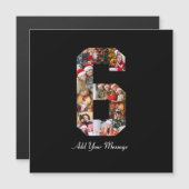 ブラック＆ホワイト ナンバー6 フォト コラージュ (正面/裏面)