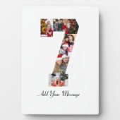 ブラック＆ホワイト ナンバー7 フォト コラージュ フォトプラーク (正面)