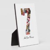 ブラック＆ホワイト ナンバー7 フォト コラージュ フォトプラーク (側面)