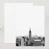 ブラック＆ホワイト ニューヨーク インビテーション (正面/裏面)