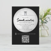 ブラック＆ホワイト ハロウィンパーティー スプークタキュラー 招待状 (スタンド正面)