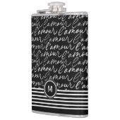 ブラック&ホワイト「パリ夢」 フラスク (左)