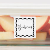 ブラック&ホワイト、ブライドメイド&メイド・オブ・オーナー（花嫁付き添い人） ラベル (貼付)