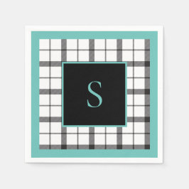 ブラック, ホワイト, プライド, グリーン クラッシック, シック, モダン スタンダードカクテルナプキン