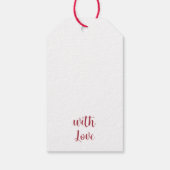 ブラック＆ホワイト プロテア スケッチ ブーケ ギフトタグ (裏面)