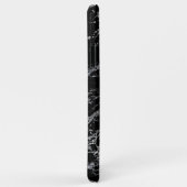ブラック ホワイト マーブル ストーン ストライプ 模様 Case-Mate iPhoneケース (裏面/右)