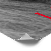 ブラック&ホワイト・ライオンリーユニークダーやる気を起こさせるシップ ポスター (角)