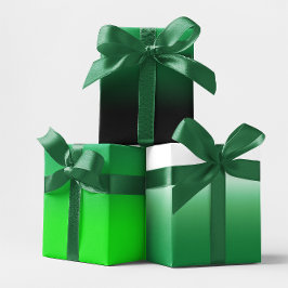 ブラック ホワイト ライム ケリー グリーン オンブレ ミックス ラッピングペーパーシート