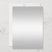 ブラック ホワイト リボン&レース 十字架 洗礼招待状 招待状 (裏面)