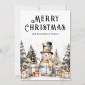 ブラック ホワイト 冬 エレガント クリスマス (正面)