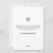 ブラック ホワイト 冬 エレガント クリスマス (裏面)