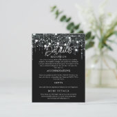 ブラック&ホワイト 吊り下げ照明 エンクロージャー カード (スタンド正面)