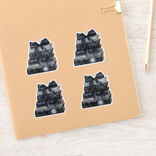 ブラック＆ホワイト 彼女の新しい章 ブライダルシャワー シール (ノートブック)