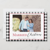 ブラック ホワイト 結婚 クリスマス モダン (正面)