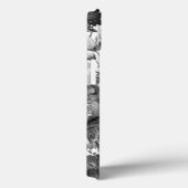 ブラック、ホワイト、金ゴールドヴィンテージフローラモノグラム Case-Mate iPhoneケース (裏面 / 右)