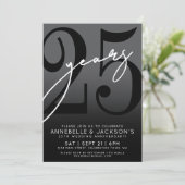 ブラック・ホワイト 25周年パーティー 招待状 (スタンド正面)