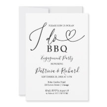 ブラック＆ホワイト I DO BBQ 婚約パーティー