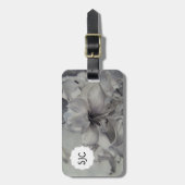 ブラック&ホワイトAMARYLLISラゲージタグ ラゲッジタグ (正面縦)