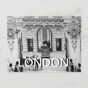 ブラック&ホワイトBuckingham Palace UKポストカード ポストカード