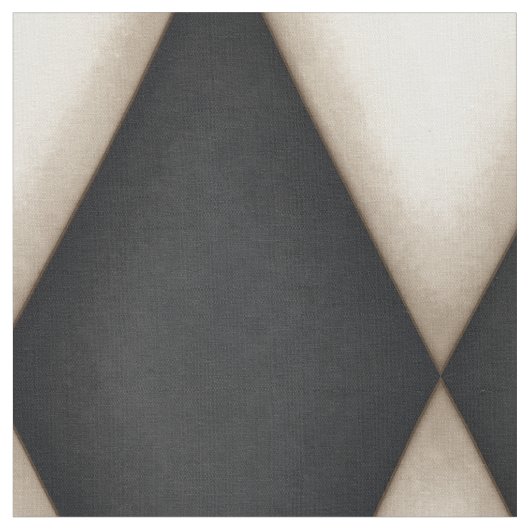 ブラック&ホワイトHarlequin （大規模） ファブリック (クローズアップ)