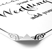 ブラック&ホワカスタマイズイ – お結婚客様のサイン –  フォトプリント            (角)