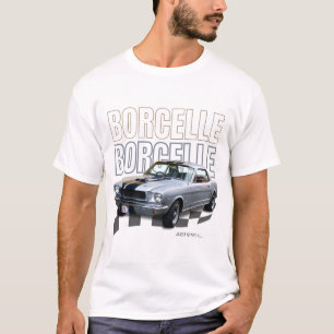 ブラック・ボールド・レトロカーTシャツ Tシャツ