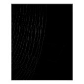 ブラック・ポスター付きホワイトくもの巣のクローズアップ ポスター (正面)