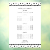 ブラック・ポー・プリンツ　プロフェッショナルペットサロンサービス ウィンドウサイン (シート3)