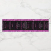 ブラック・マゼンタグリッター香料ローラボトルラベル ペットボトルラベル (シングルラベル)