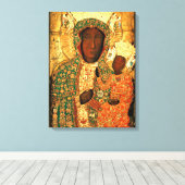 ブラック・マドンナとシストチュワの娘 キャンバスプリント (インサイチュ (ウッドフロア))