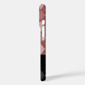 ブラック&マルサラアーガイル Case-Mate iPhoneケース (裏面 / 左)